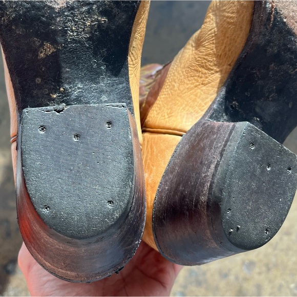 *Nocona | Vintage Men’s Leather Western Cowboy Boots Tan/brown 38068 Size 8.5 EE - Picture 13 of 13